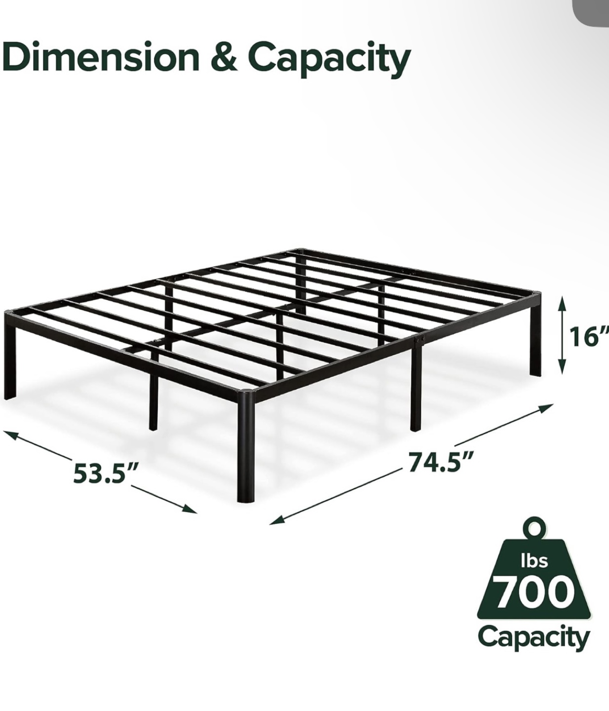 Full Size Bed Frame - photo 2