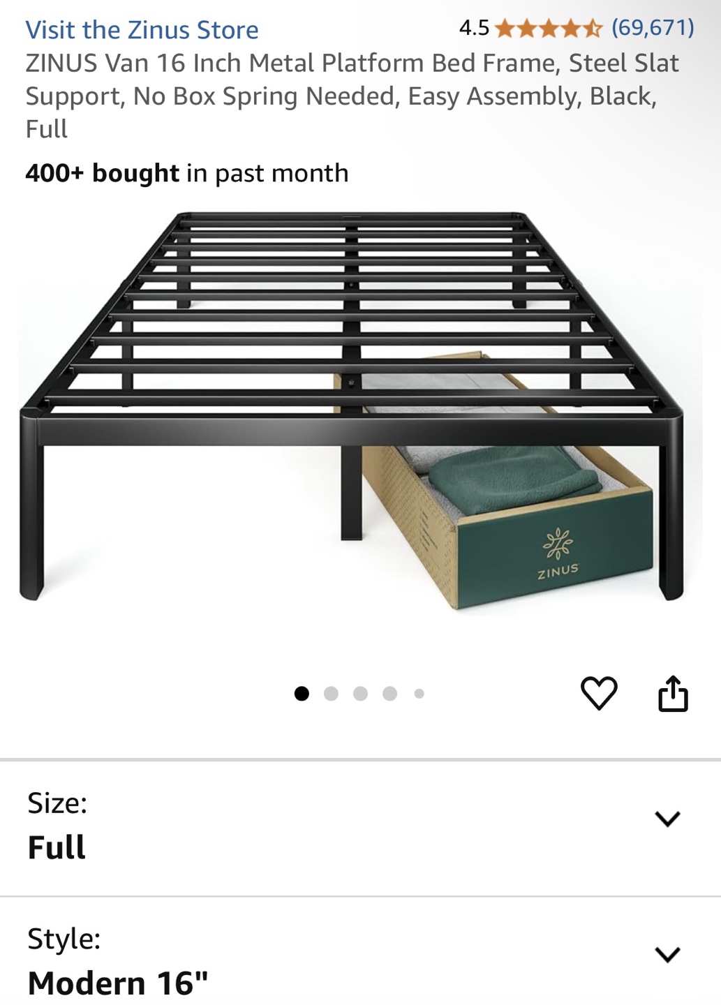 Full Size Bed Frame