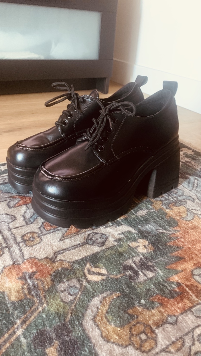 Black Platform Oxfords - photo 2