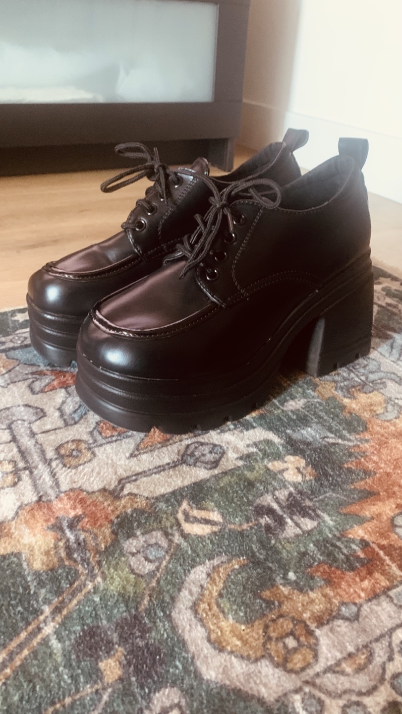 Black Platform Oxfords - photo 4