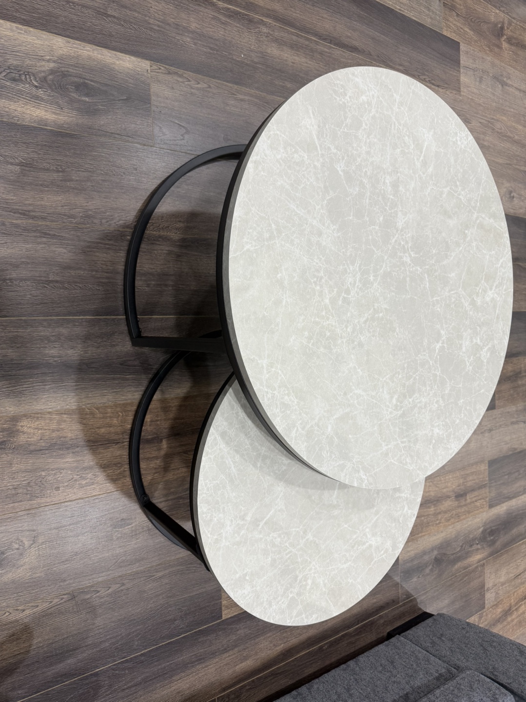 31” nesting coffee table with metal base - photo 3
