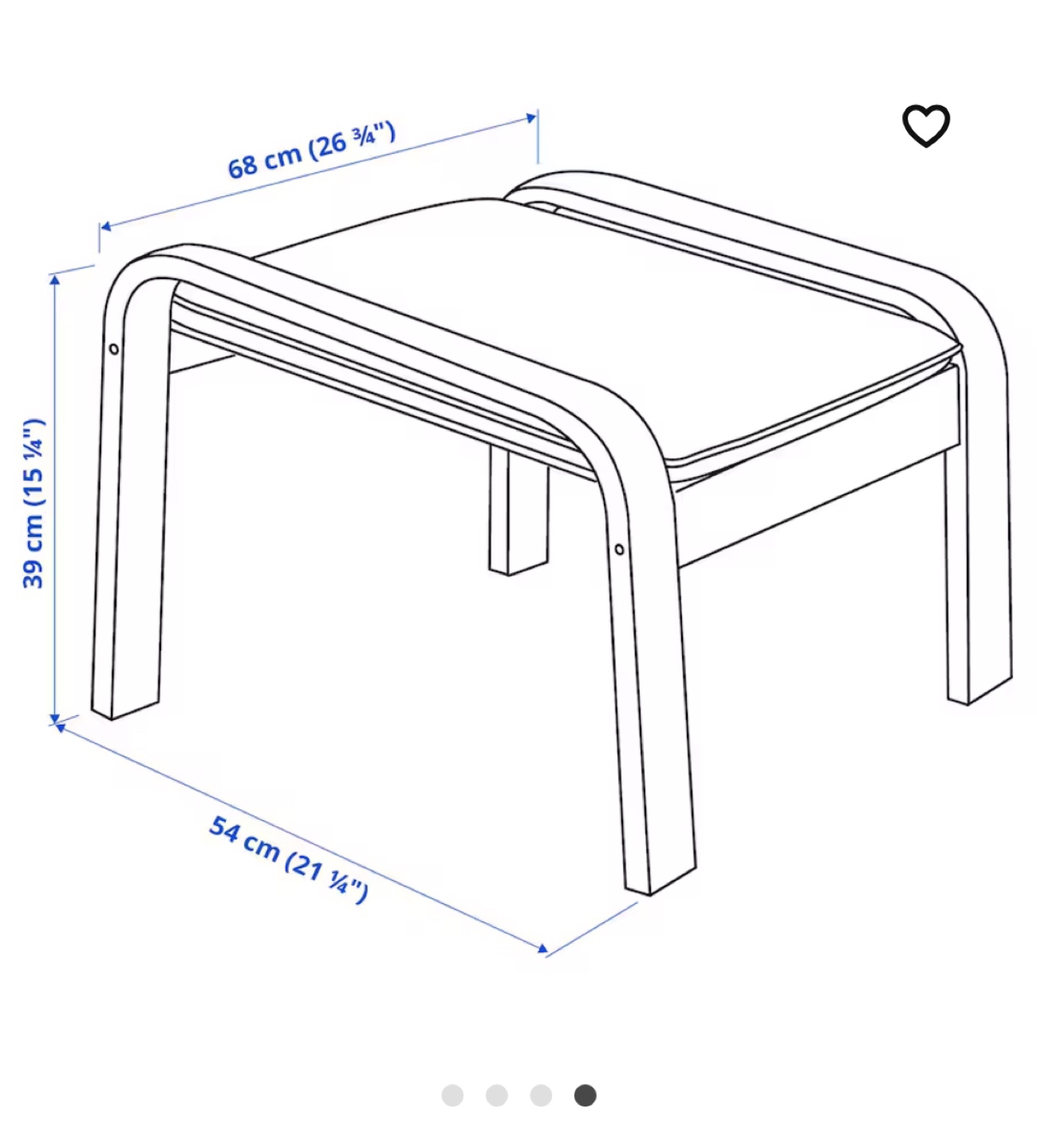 IKEA POANG Rocking Chair and Footstool - photo 4