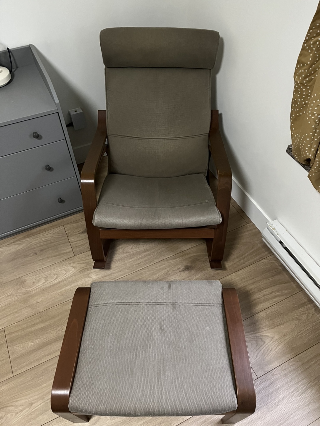 IKEA POANG Rocking Chair and Footstool - photo 2