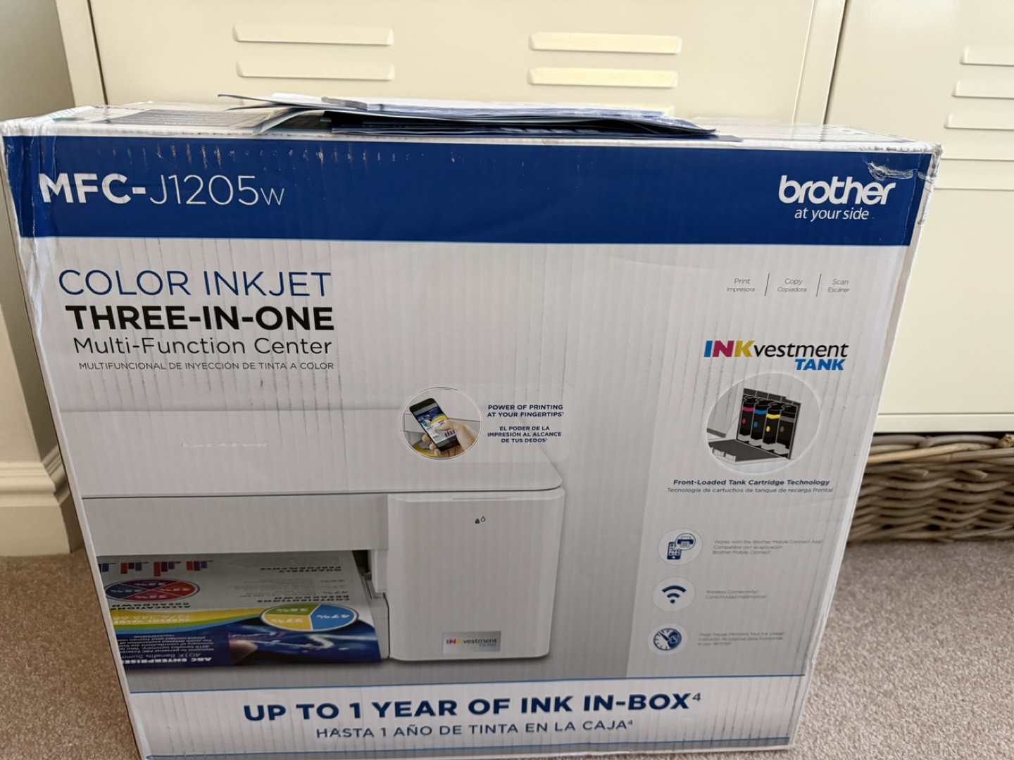 Brother MFC-J1205w Wireless Colour All-in-One Inkjet Printer