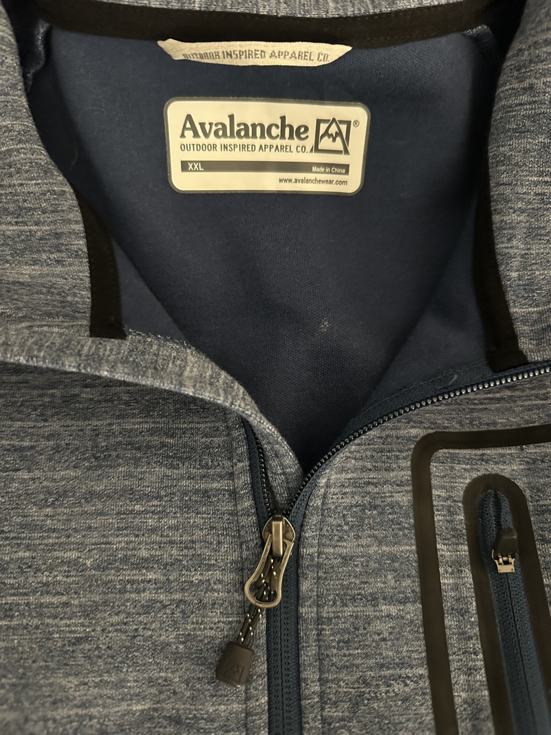 Avalanche Outdoor Apparel Men's XXL Blue Zip-Up Jacket