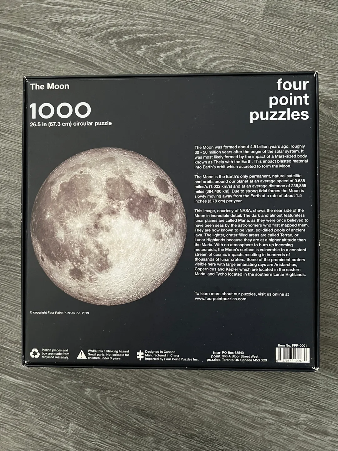 Circular 1000 piece moon puzzle image indicator(2)