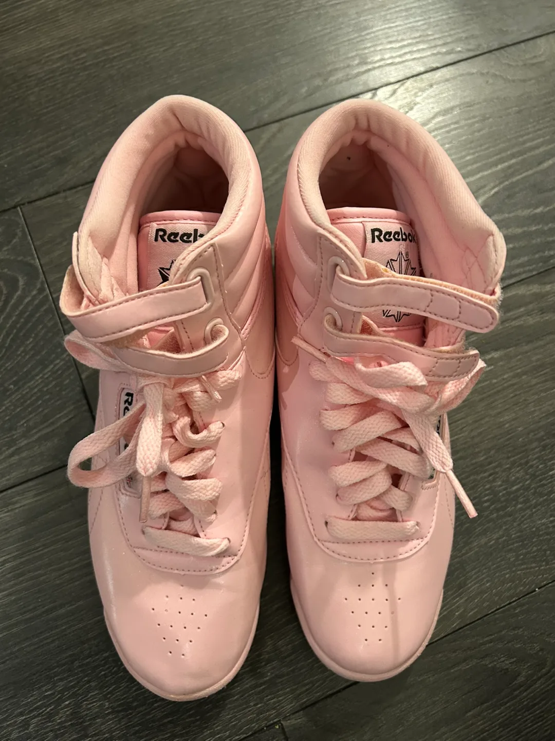 (Limited Edition) Pink Reebok Classic High Top Sneakers image indicator(2)