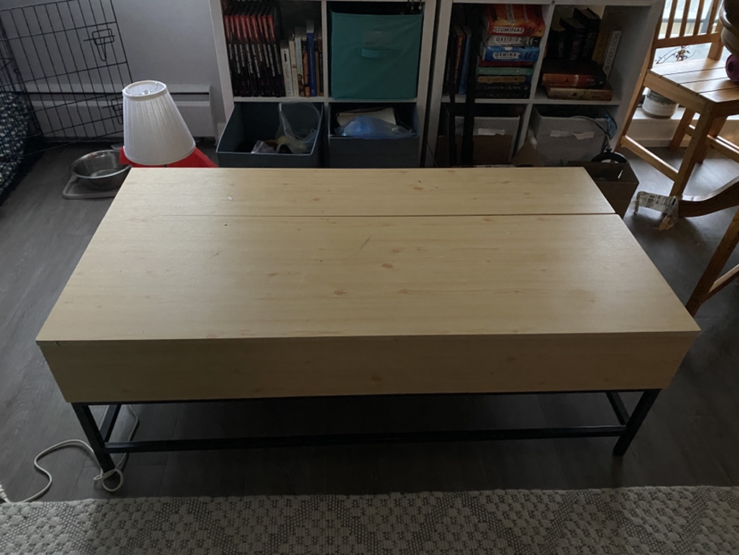 Lift-Top Coffee Table with Storage - photo 5