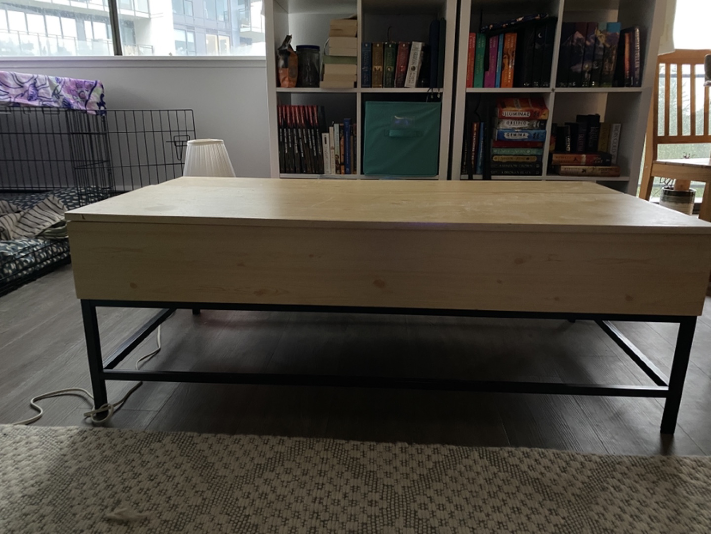 Lift-Top Coffee Table with Storage - photo 4