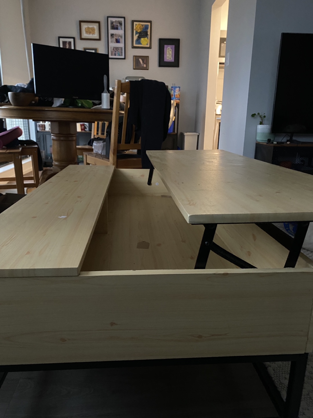 Lift-Top Coffee Table with Storage - photo 2