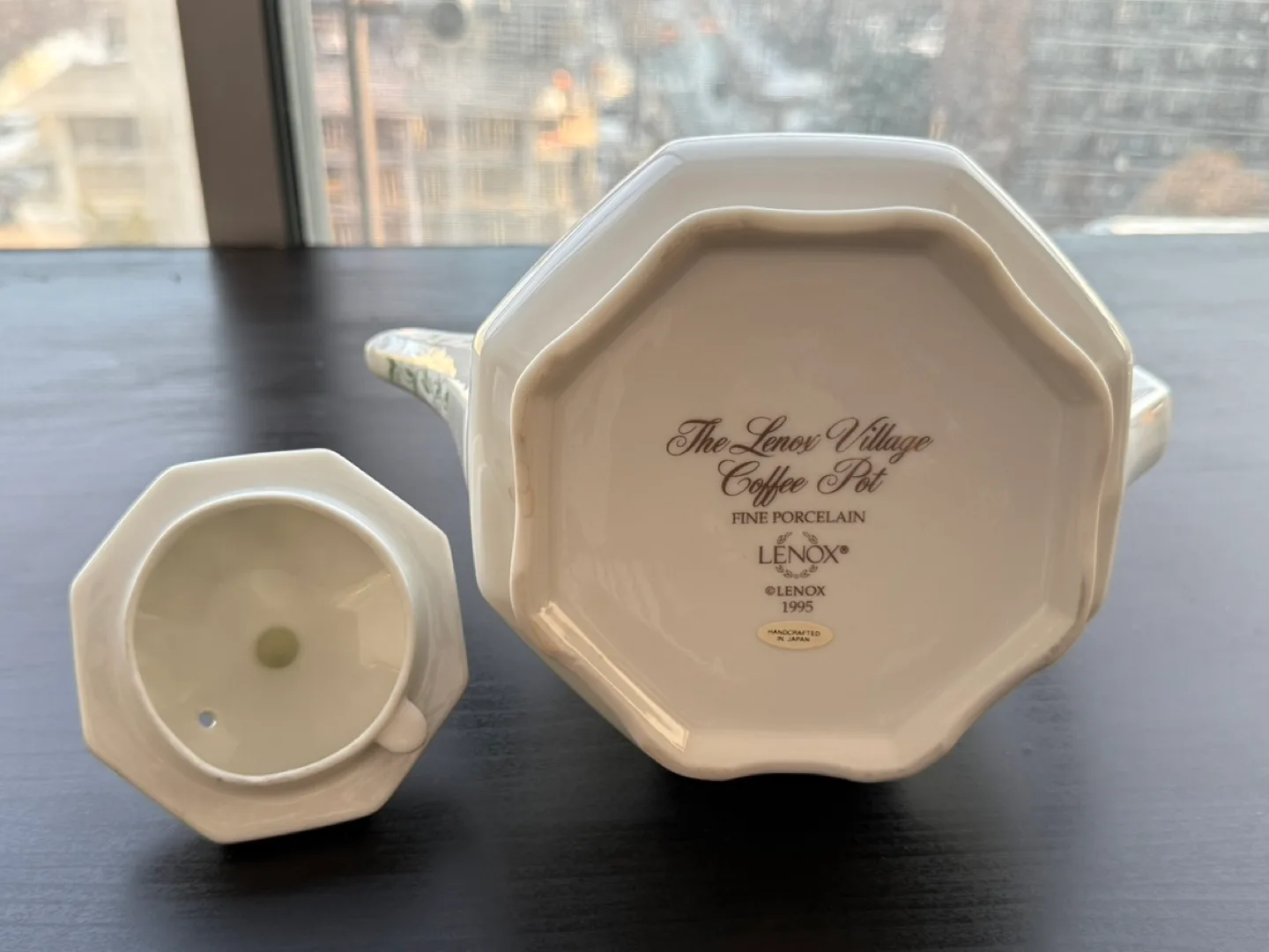 Vintage Lenox Village Teapot and Tea Canister Set image indicator(6)