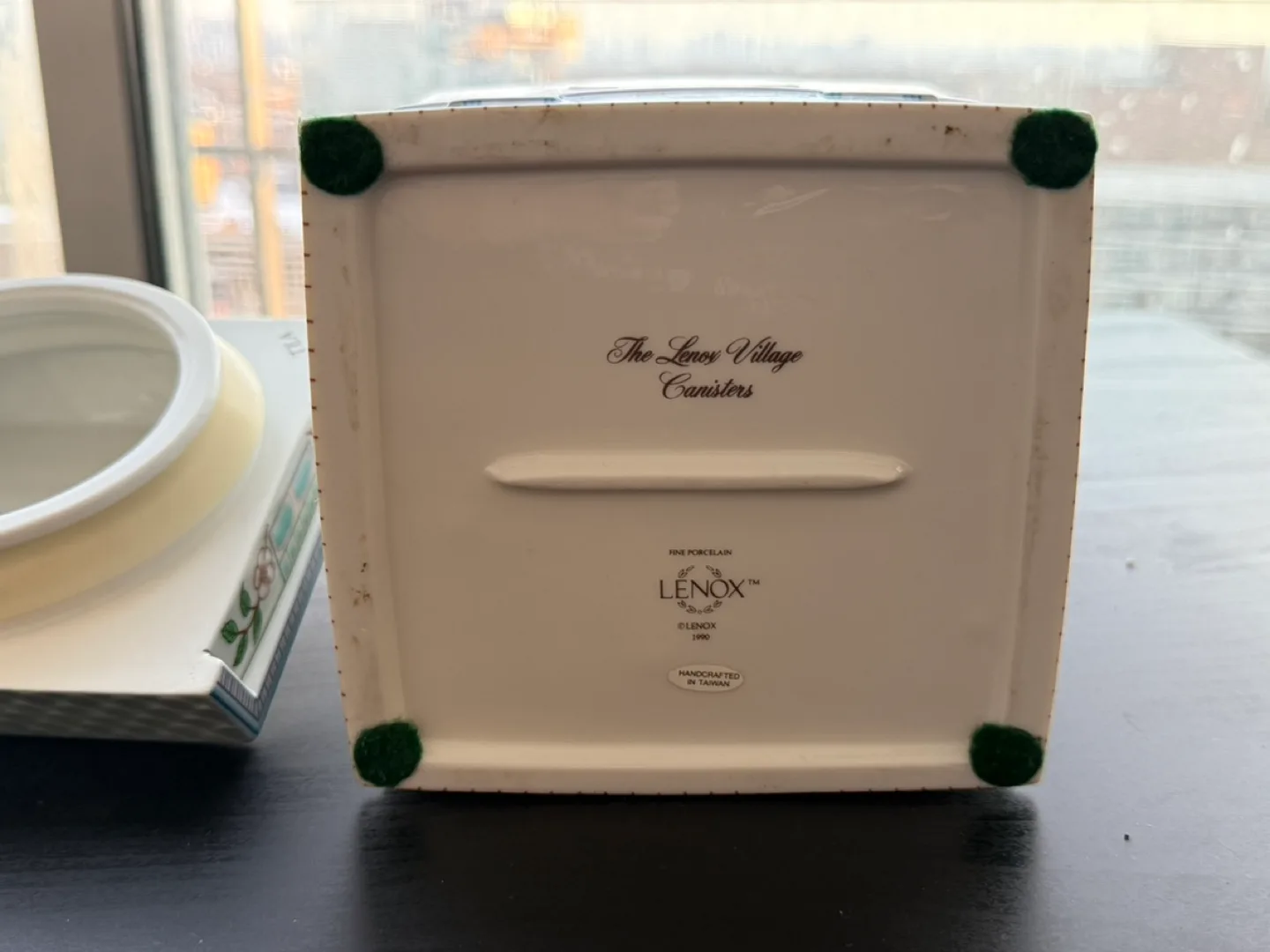 Vintage Lenox Village Teapot and Tea Canister Set image indicator(3)