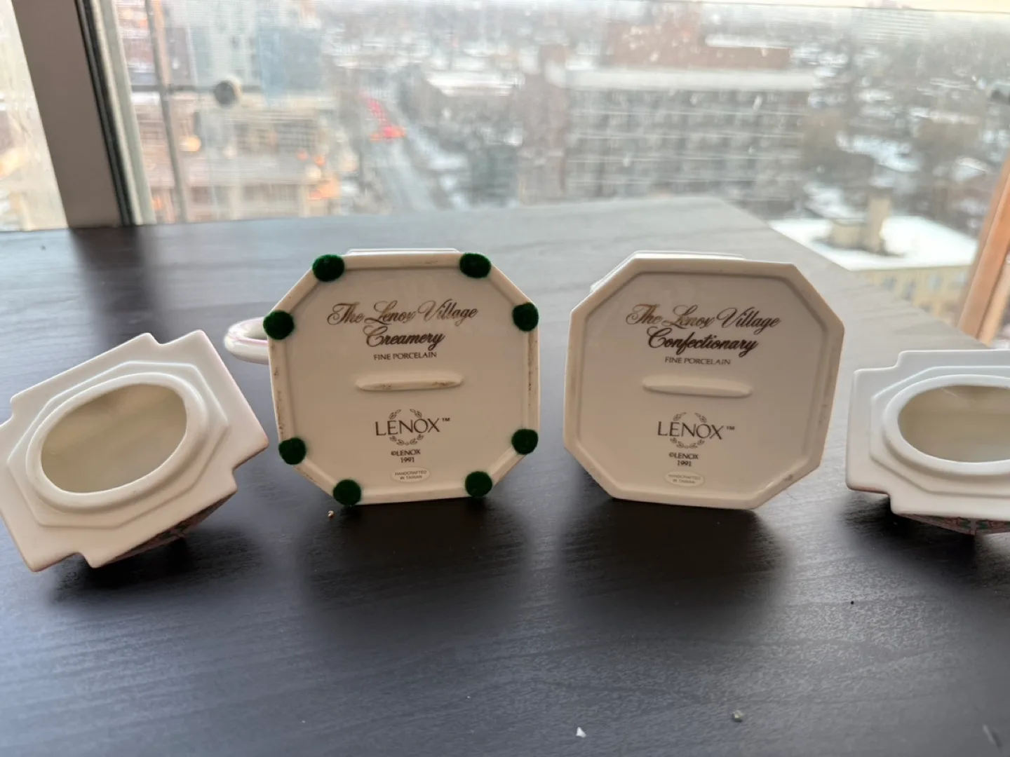 Vintage Lenox Village Creamery, Confectionary and Napkin Holder image indicator(3)