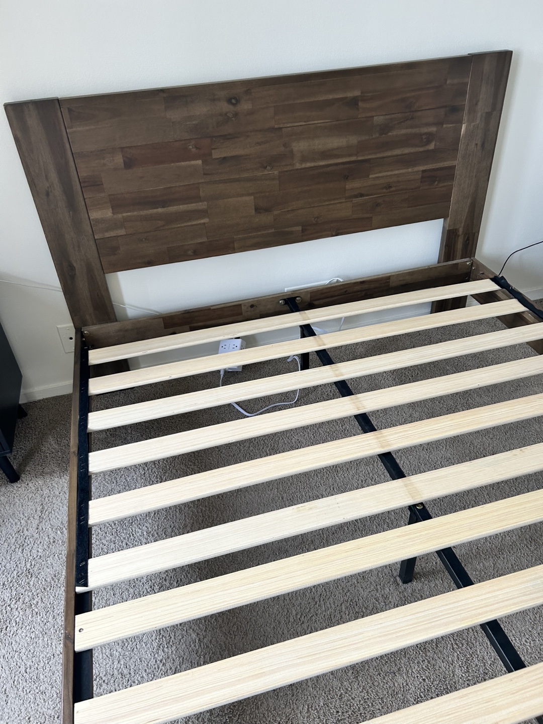 Full Size Queen Bed Frame with Headboard - photo 2
