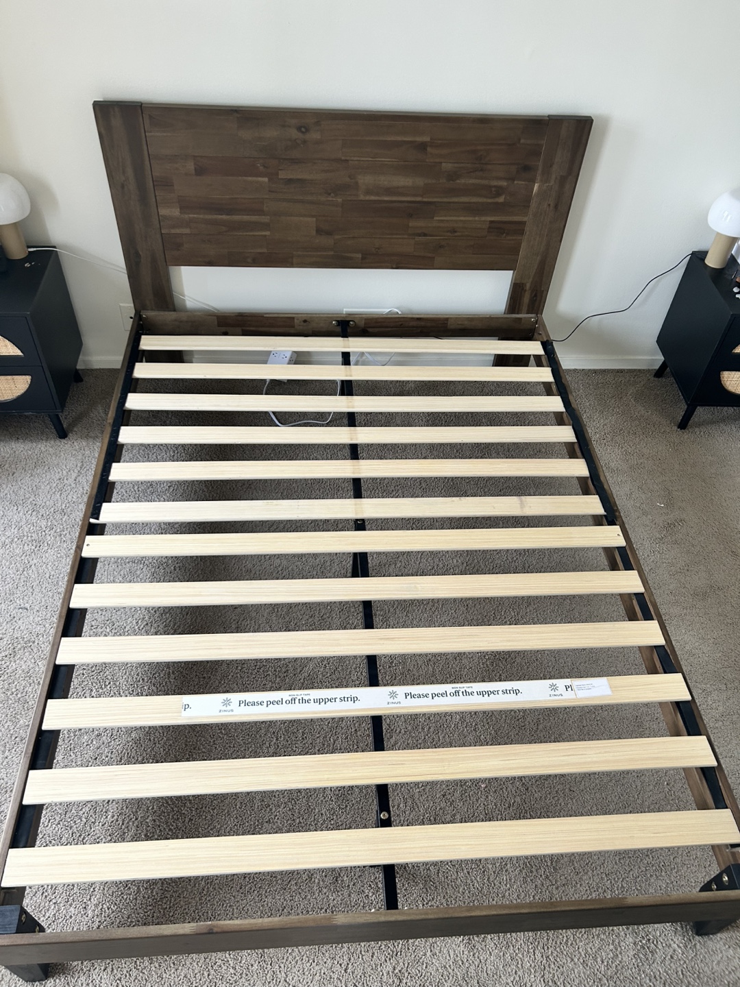 Full Size Queen Bed Frame with Headboard
