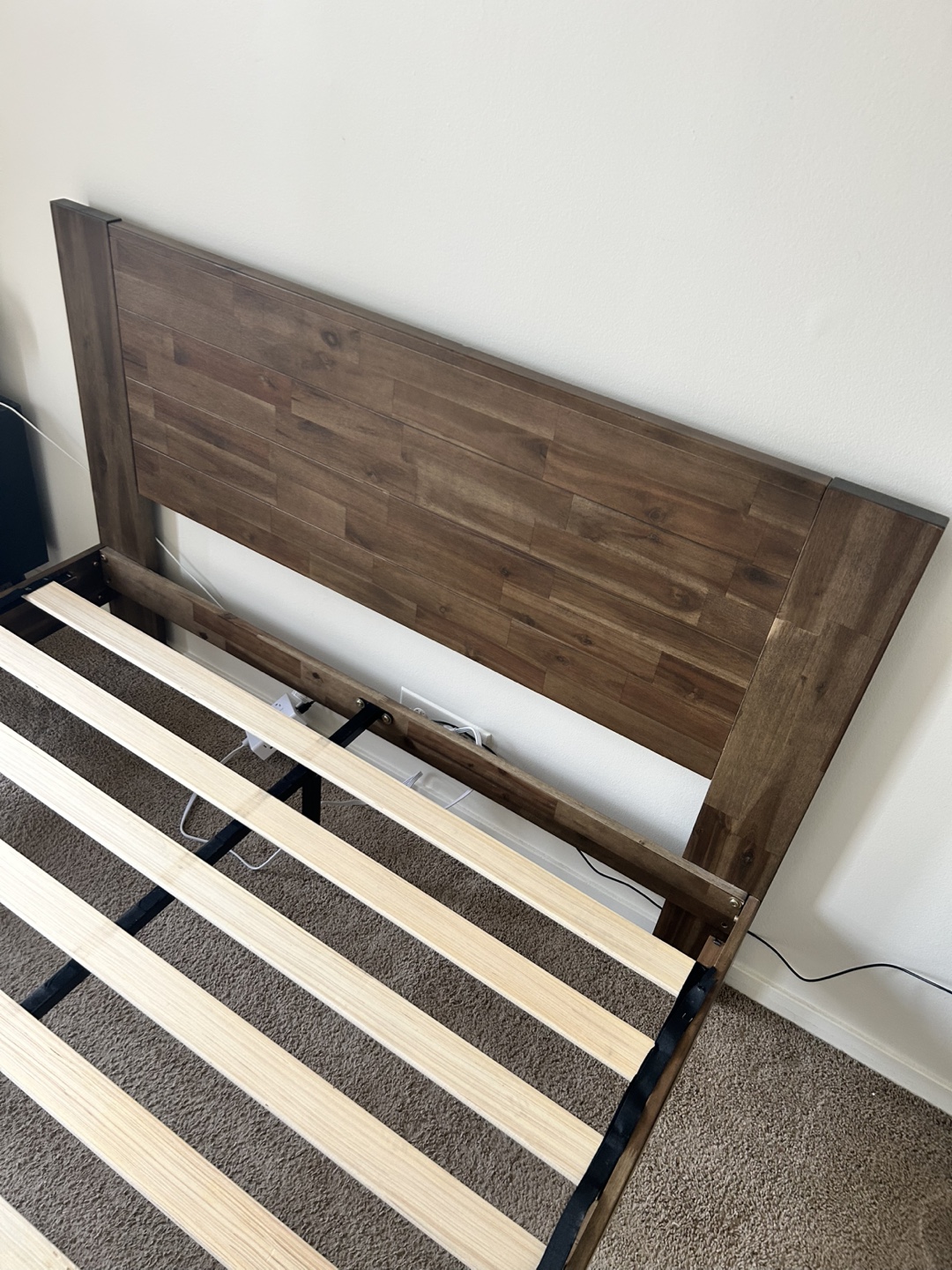 Full Size Queen Bed Frame with Headboard - photo 5
