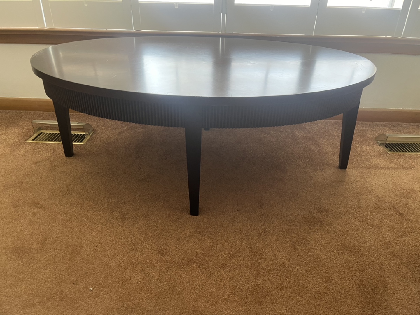 Oval large Wood Coffee Table - photo 4