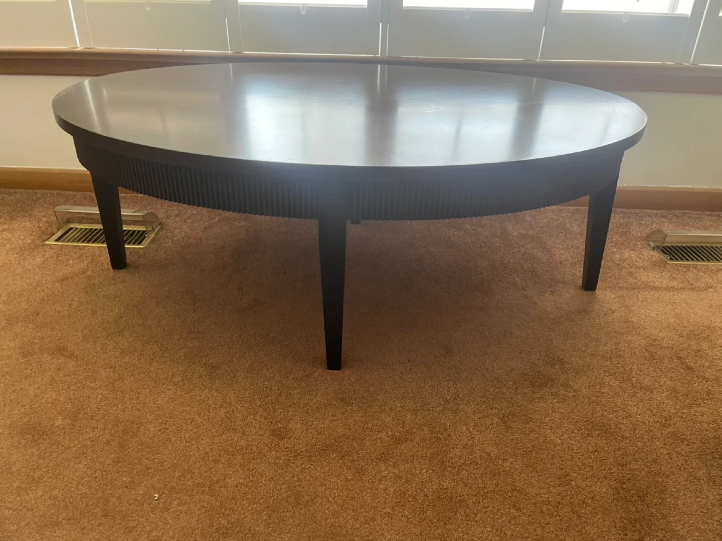 Oval large Wood Coffee Table image indicator(4)