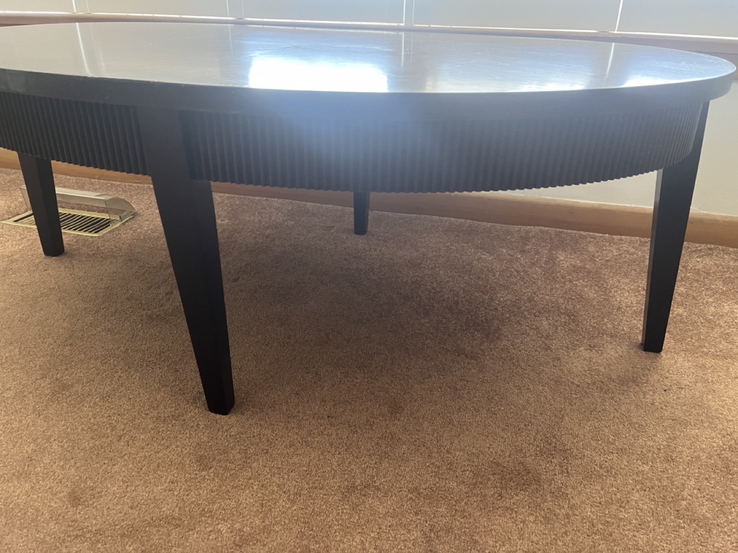 Oval large Wood Coffee Table - photo 5