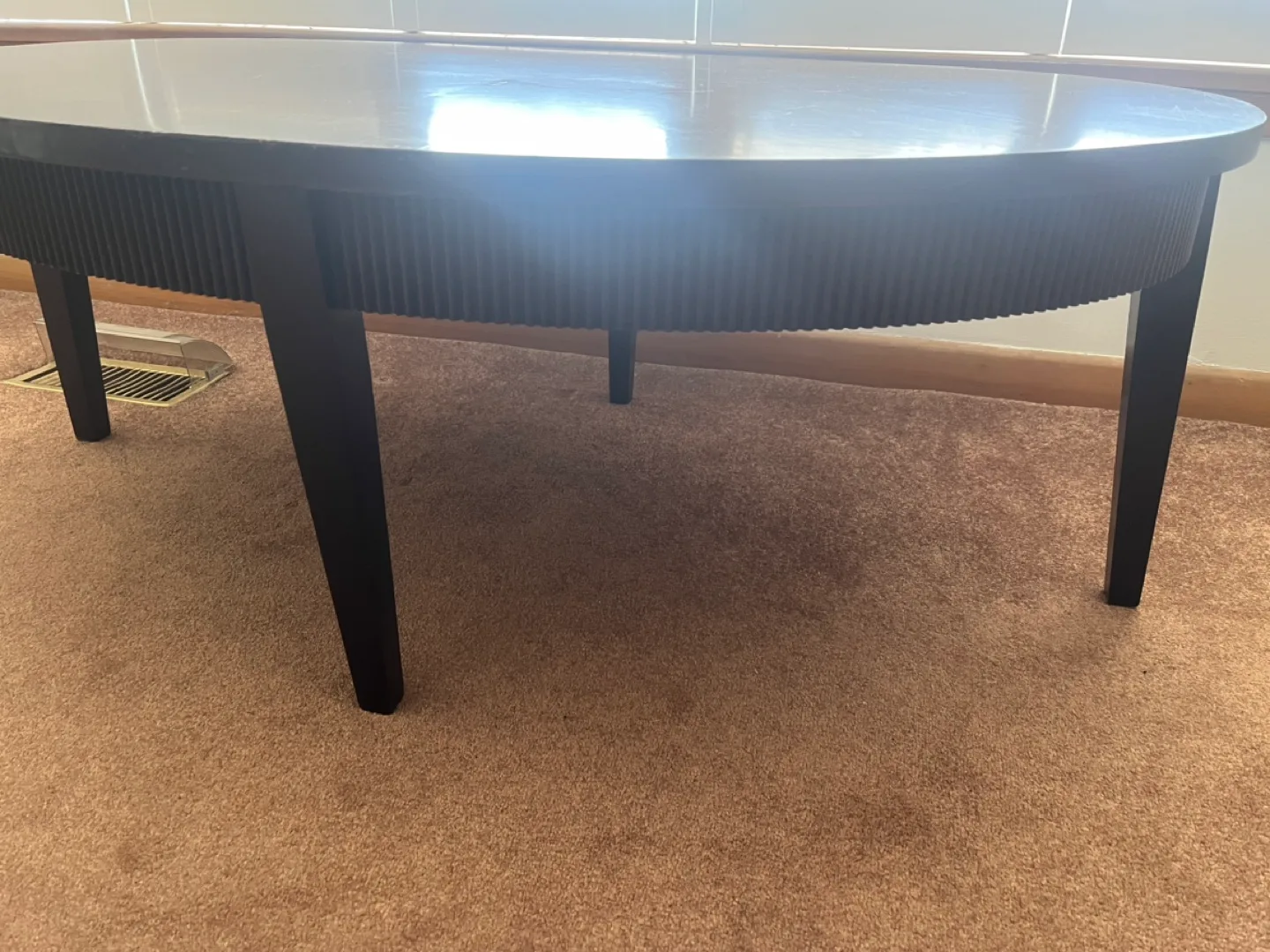 Oval large Wood Coffee Table image indicator(5)