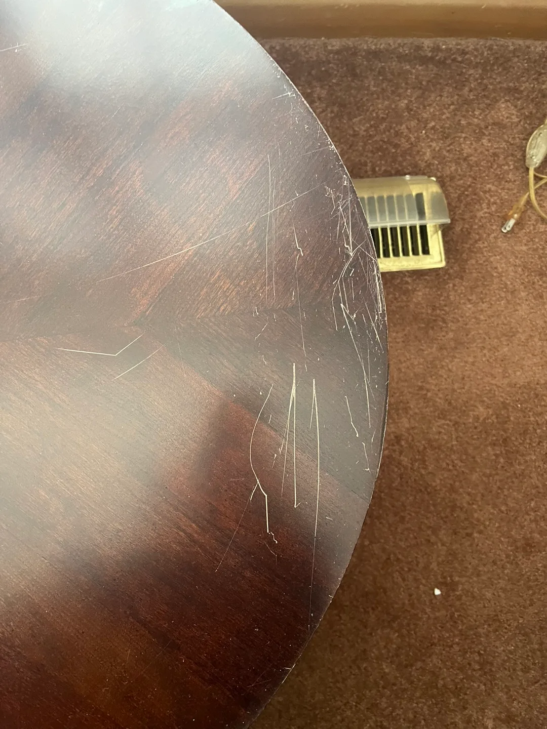 Oval large Wood Coffee Table image indicator(3)