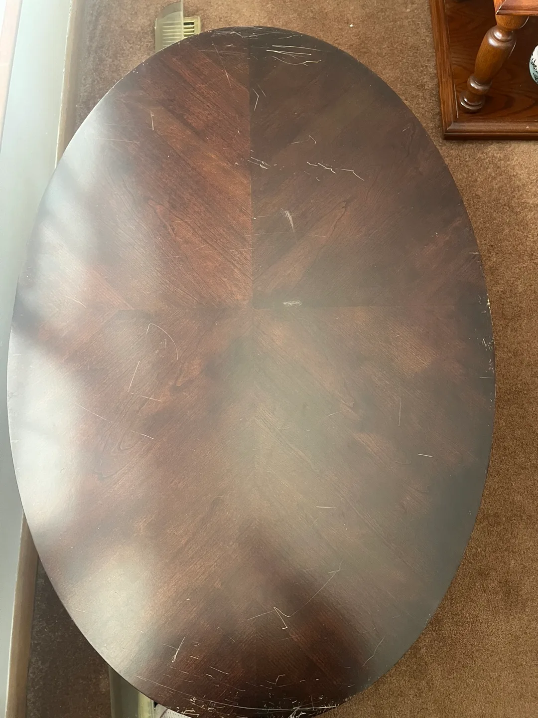 Oval large Wood Coffee Table image indicator(6)
