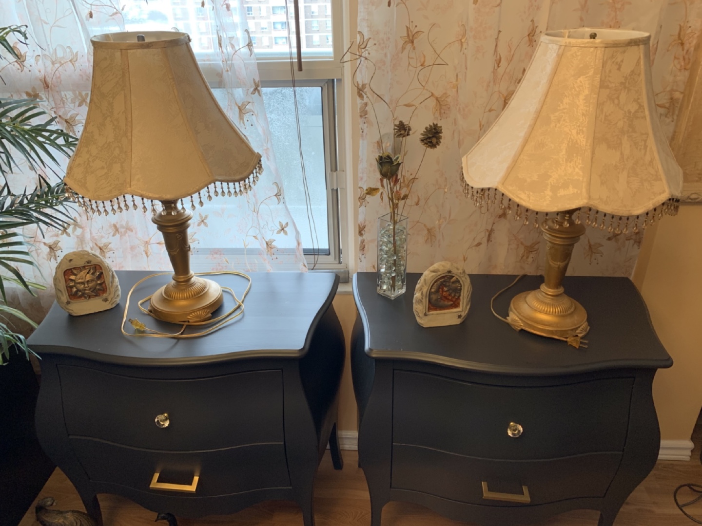 Two gold Table Lamps