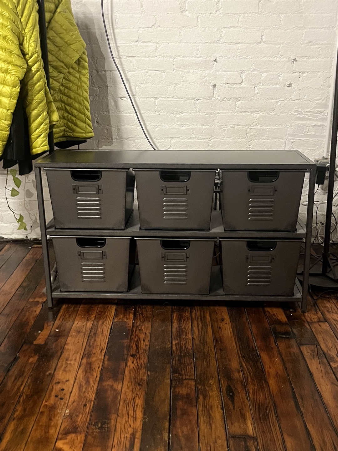 Industrial Metal Storage Organizer dresser table