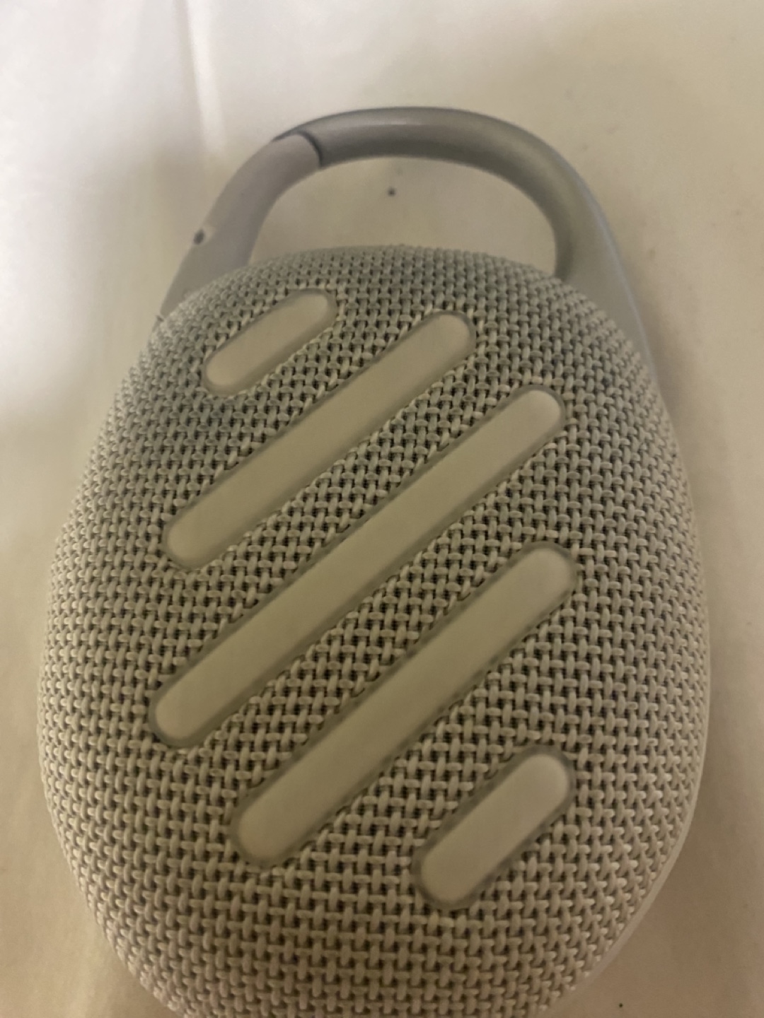 JBL Clip 5 Portable Bluetooth Speaker - Light Grey - photo 3