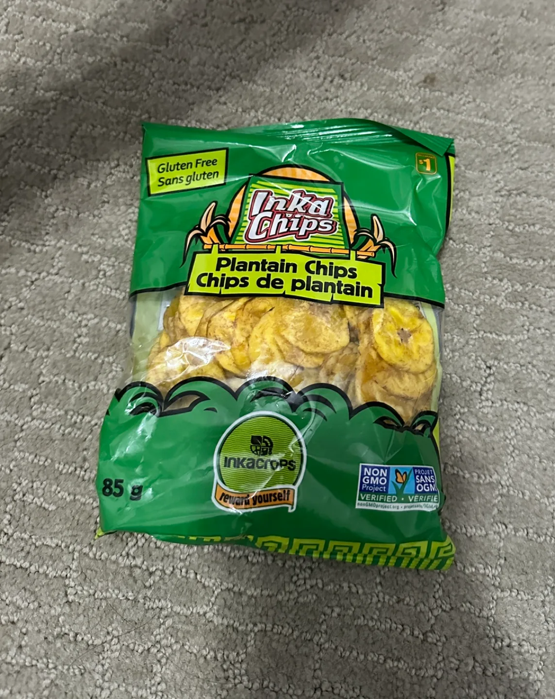85g Bag of Inka Chips Plantain Chips #freecycle thumbnail
