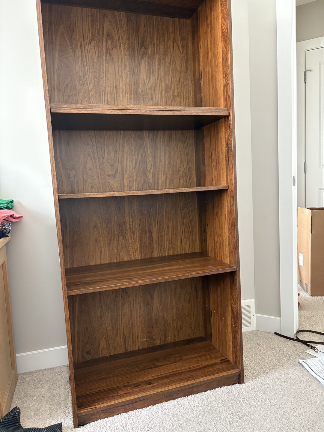 Tall Dark Brown Bookshelf - photo 2