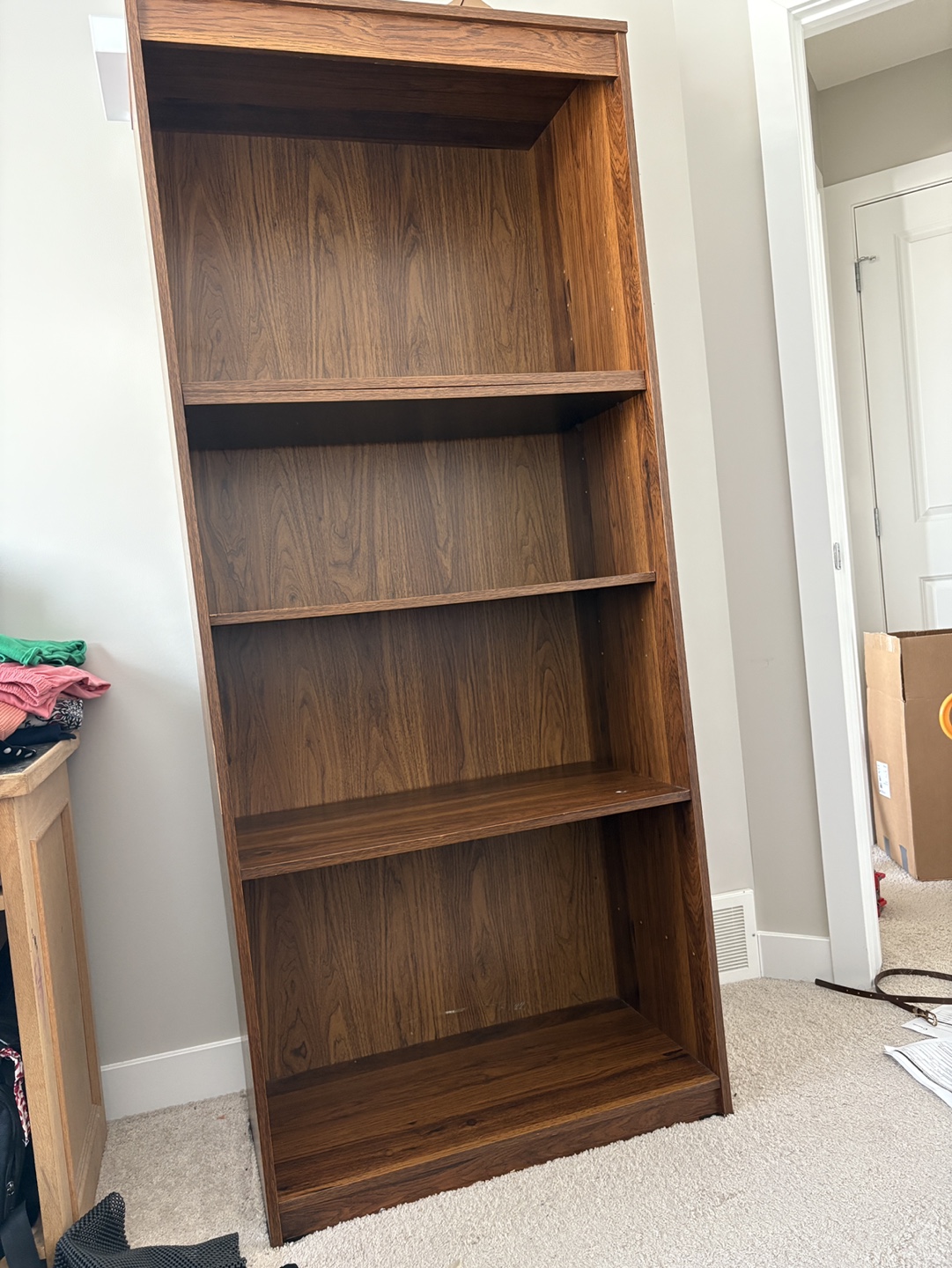 Tall Dark Brown Bookshelf - photo 3