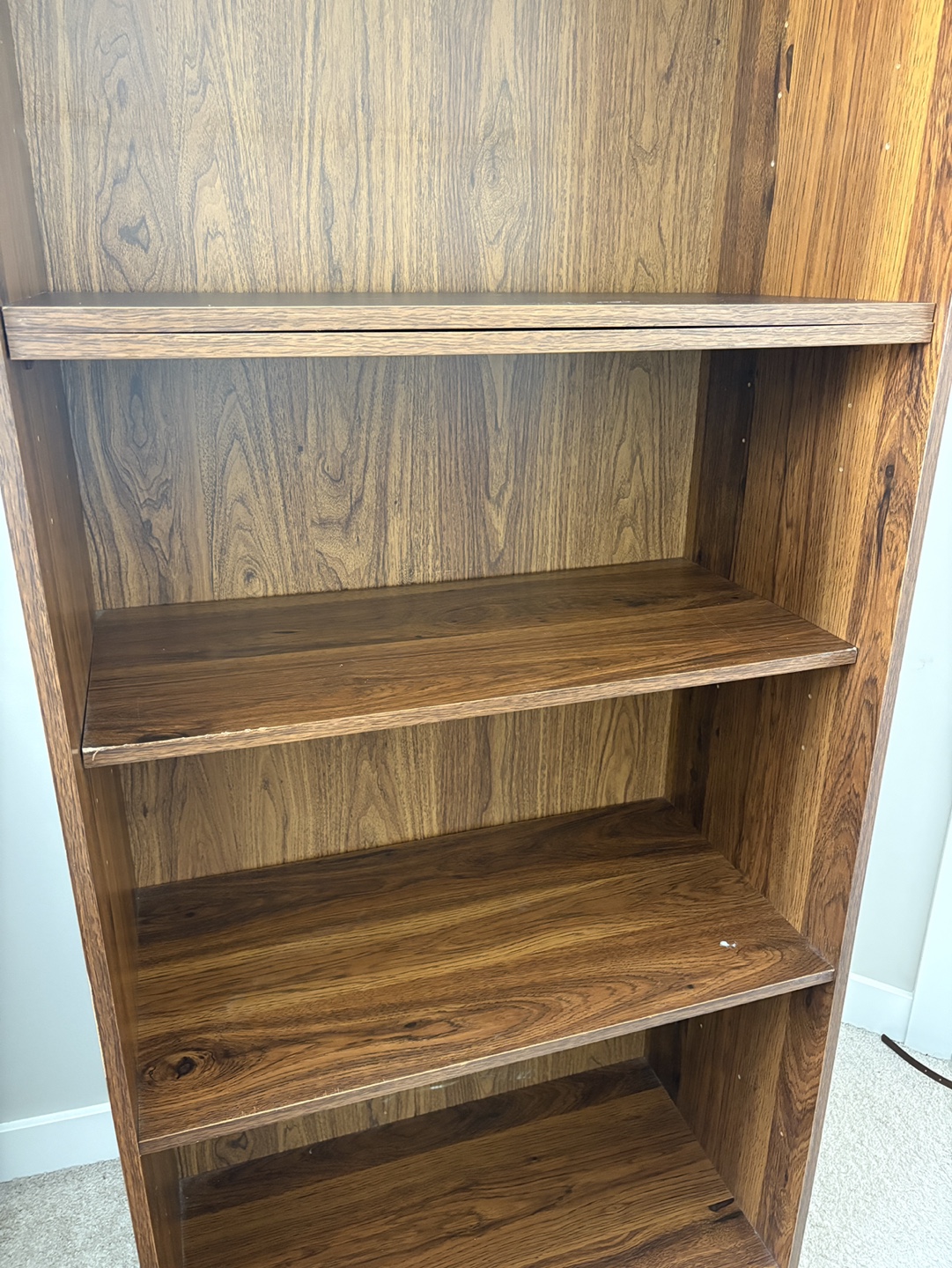 Tall Dark Brown Bookshelf