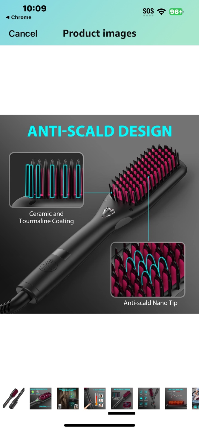 MiroPure Hair Straightening Brush - photo 4