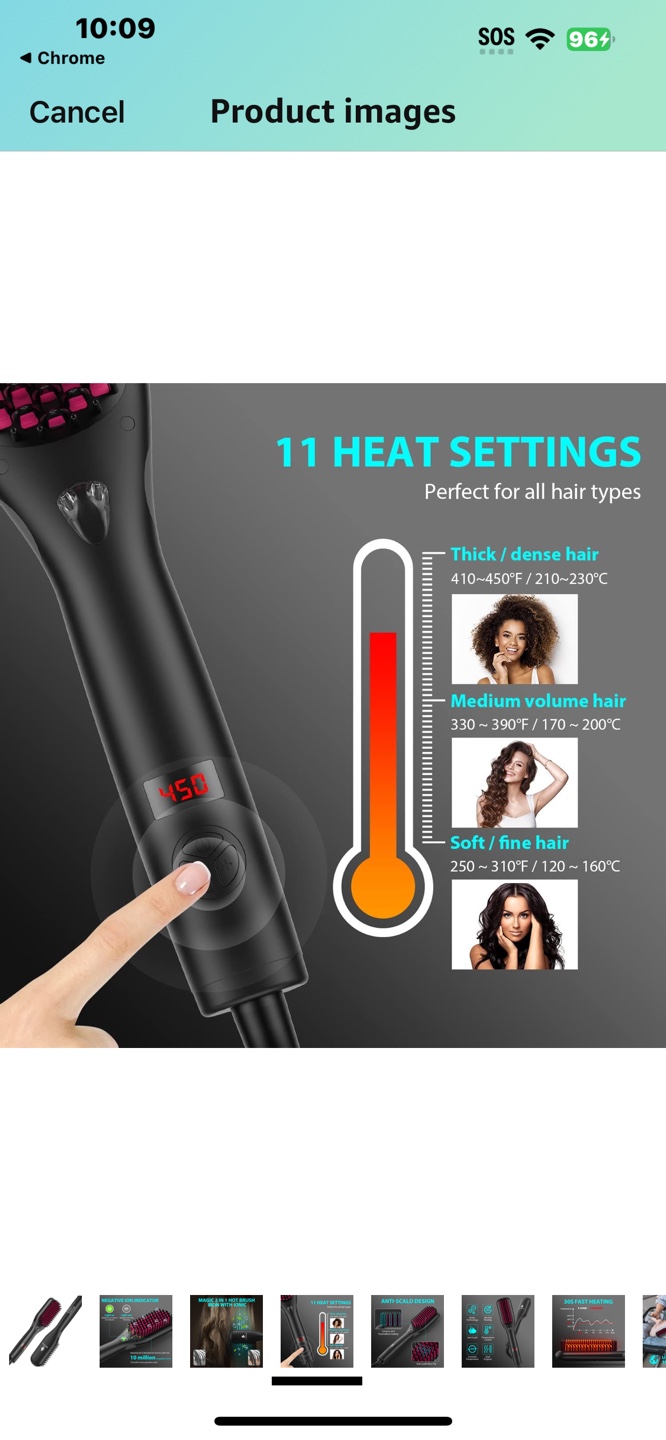 MiroPure Hair Straightening Brush - photo 5
