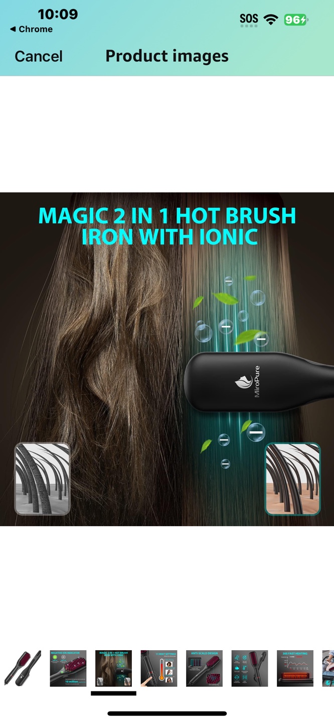 MiroPure Hair Straightening Brush - photo 3