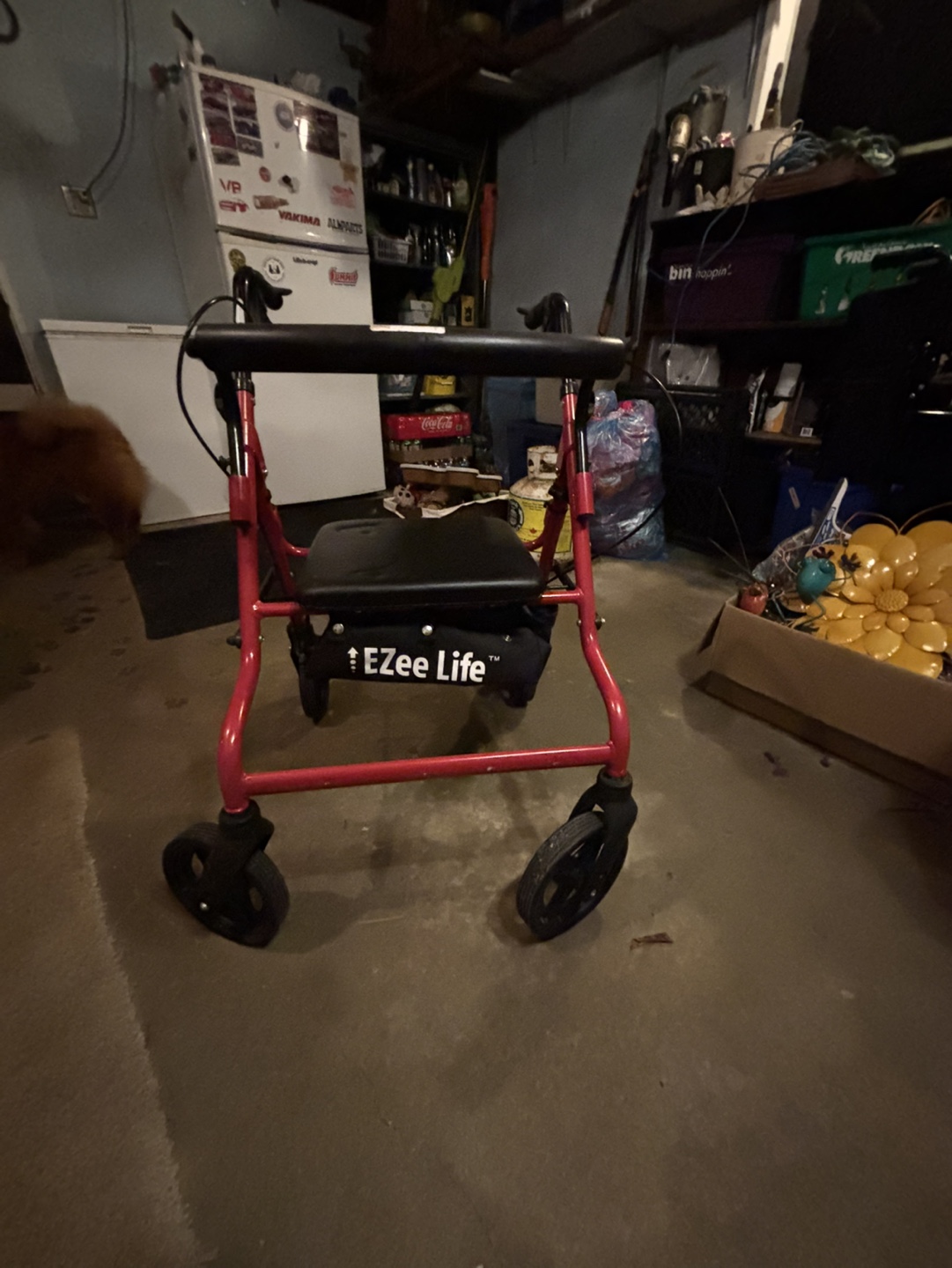 Ezee Life Rollator Walker with Seat and Basket