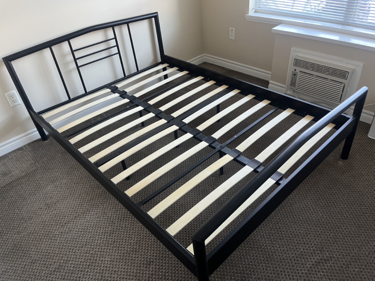 Double Metal Bed Frame with Mattress