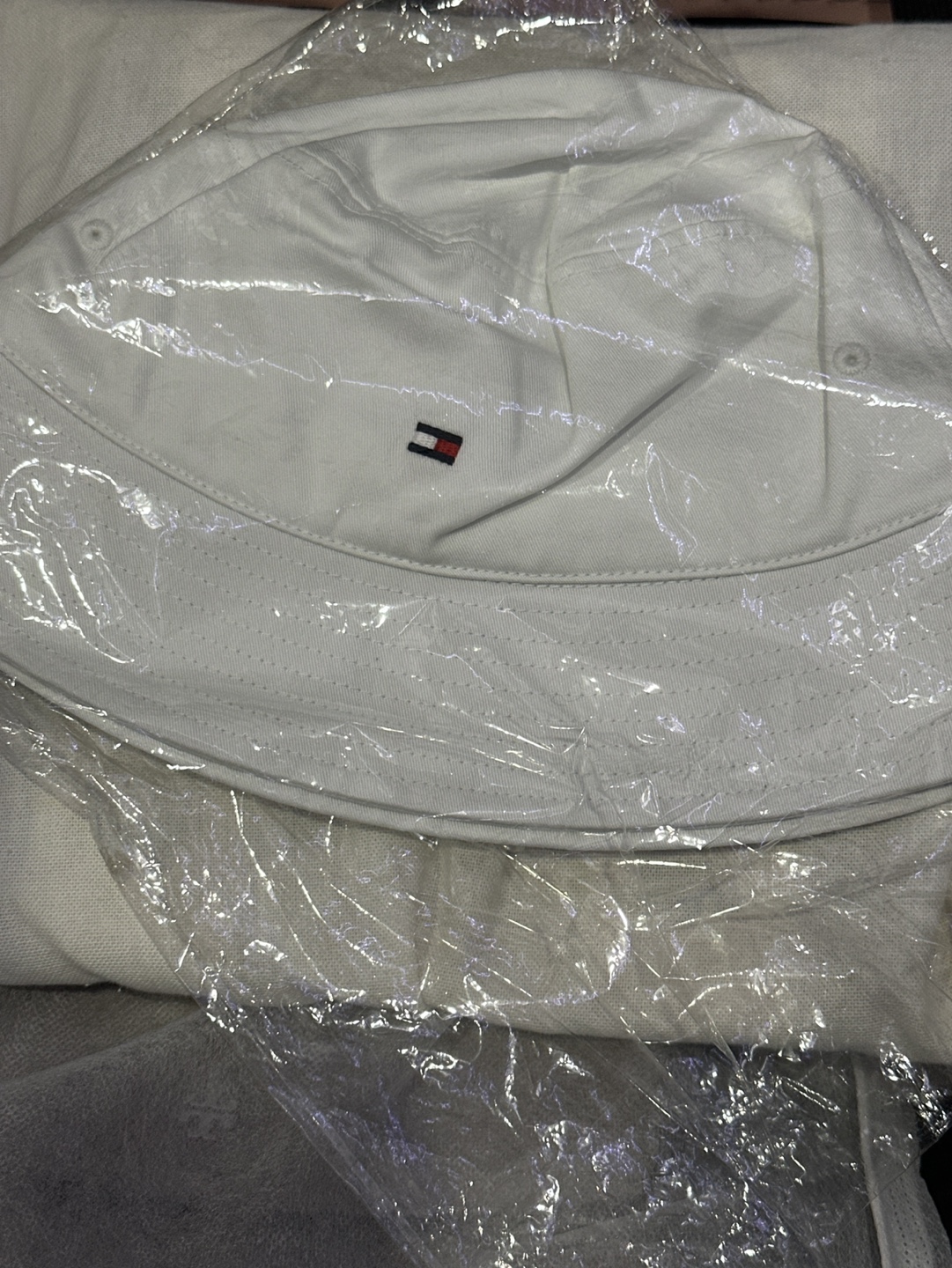 Tommy Hilfiger White Bucket Hat