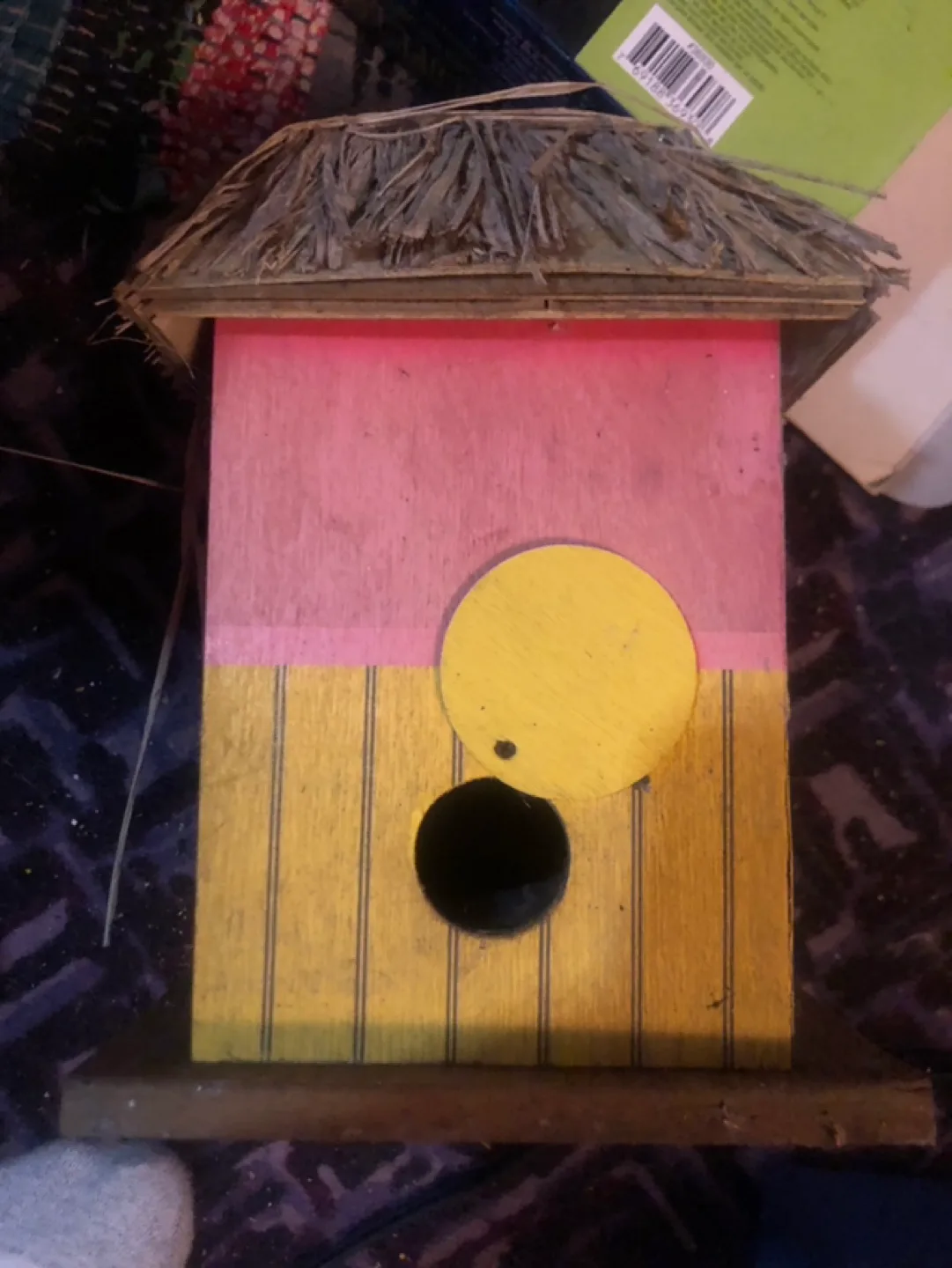 Adorable Beach Bar Shack Birdhouse with Dogs and Surfboard image indicator(5)