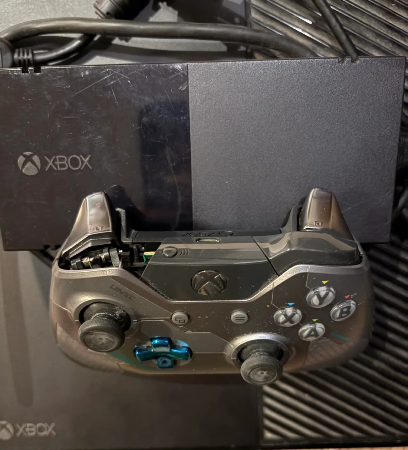 Xbox One 780GB Console with controller and games image indicator(3)