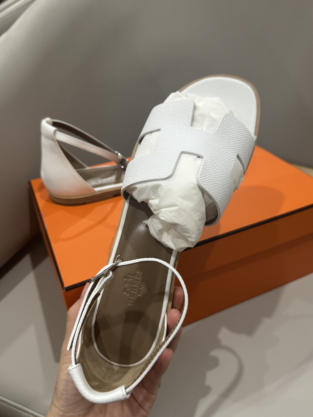 Santorini sandal like new Hermes’ size 38 - photo 4