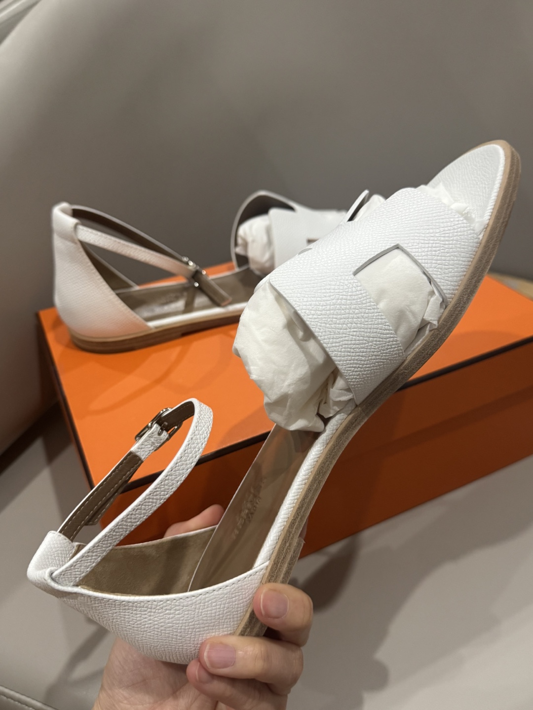 Santorini sandal like new Hermes’ size 38 - photo 2