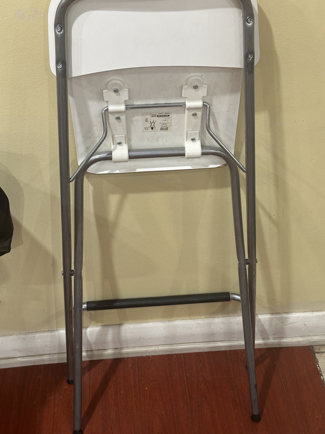 FRANKLIN White Folding Bar Stool - photo 2