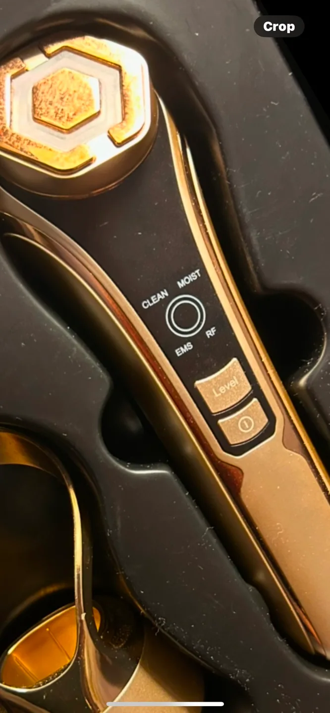 Gold Beauty Device with EMS, RF, and LED Light Therapy image indicator(2)