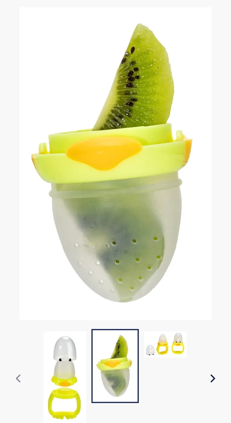 Mellii Silicone Duck Fresh Food Feeder & Teether (2 Pack) image indicator(6)