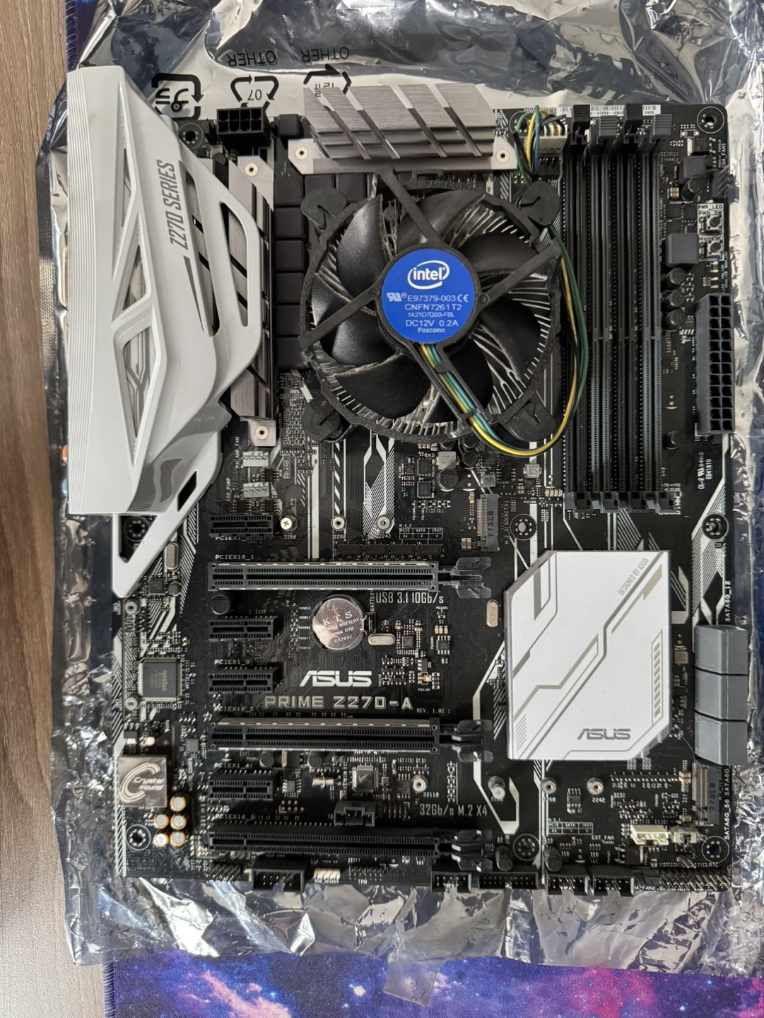 Intel i5-7600 + ASUS PRIME Z270-A Motherboard + Intel Cooler