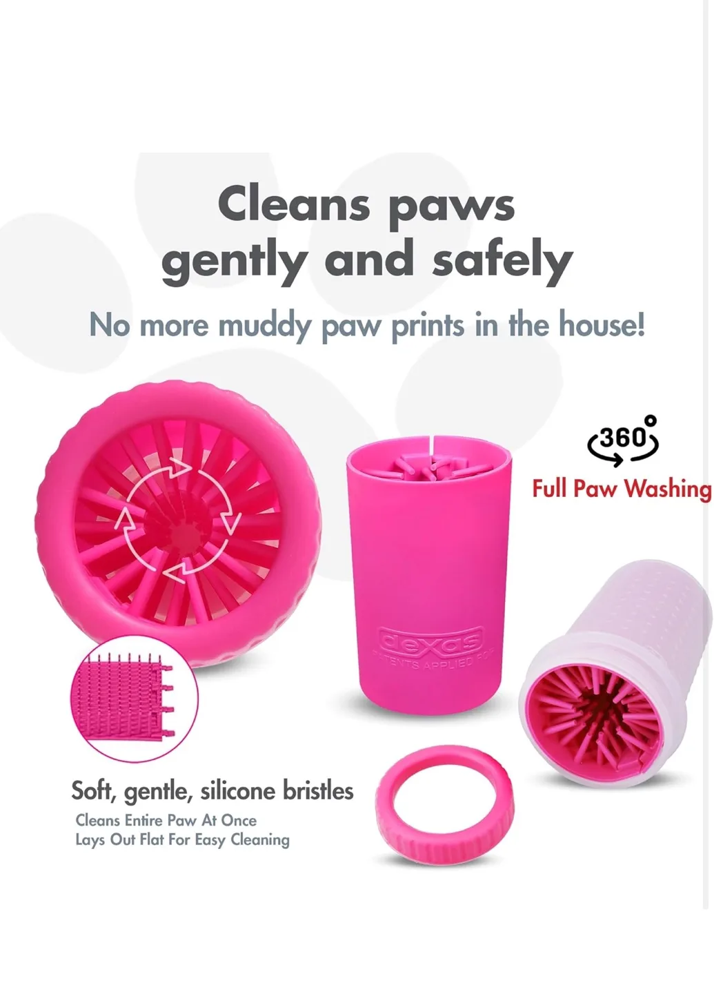 Set of Slow water bowl + paw cleaner image indicator(5)