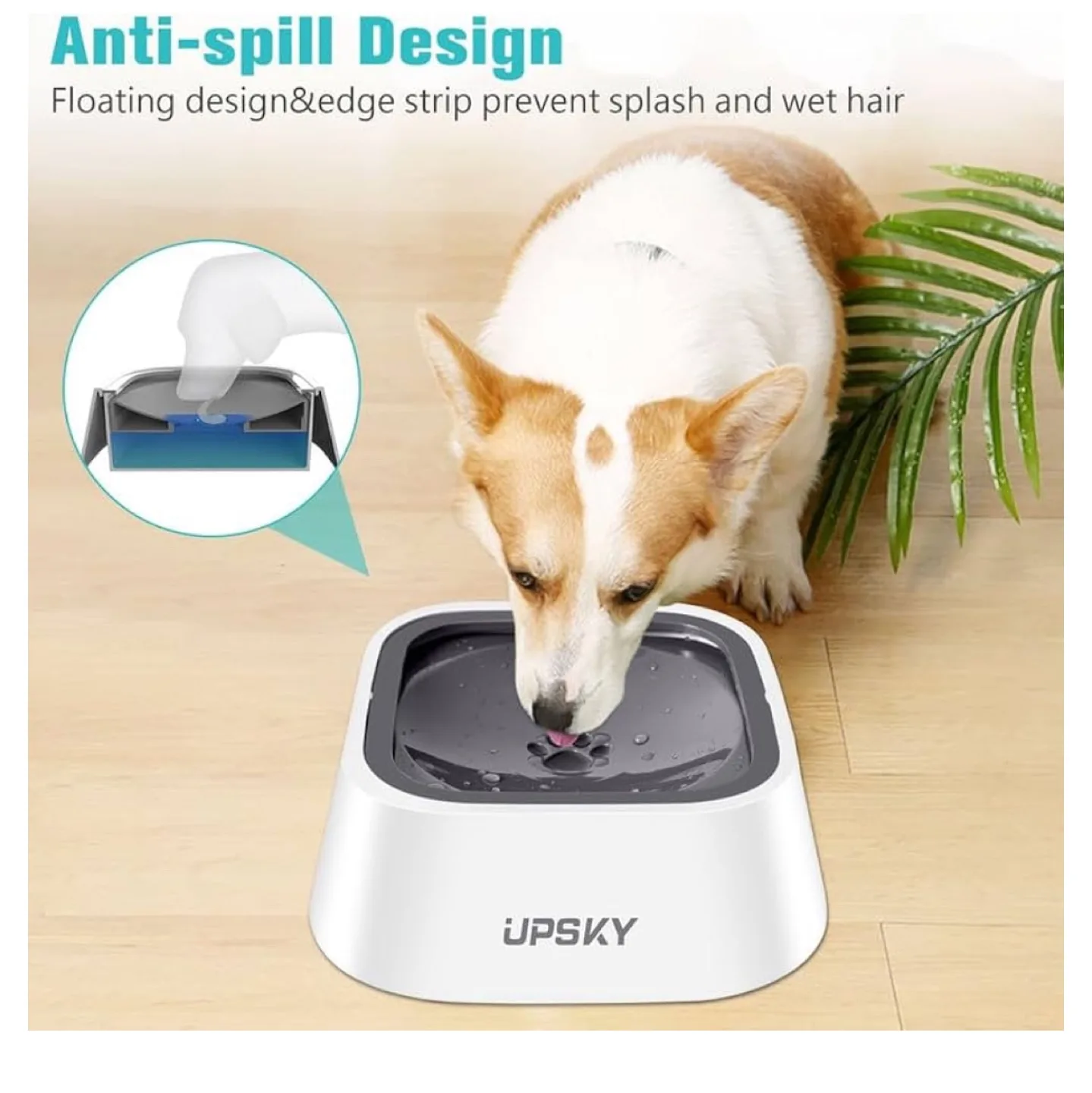 Set of Slow water bowl + paw cleaner image indicator(8)