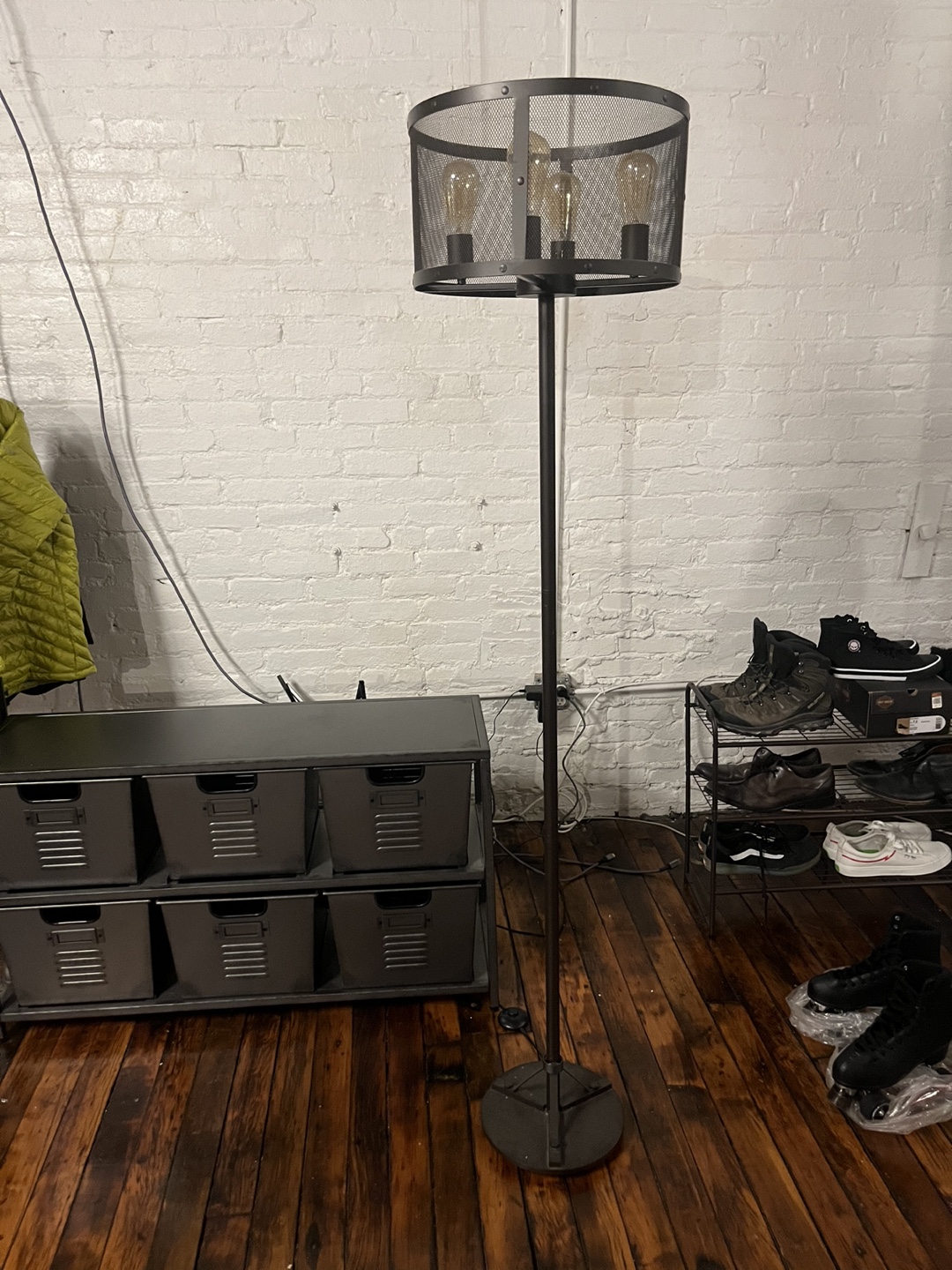 Industrial Metal Floor Lamp with floor clicker - photo 2